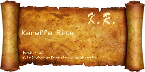 Karaffa Rita névjegykártya